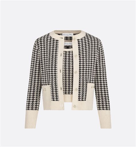 dior houndstooth sweater